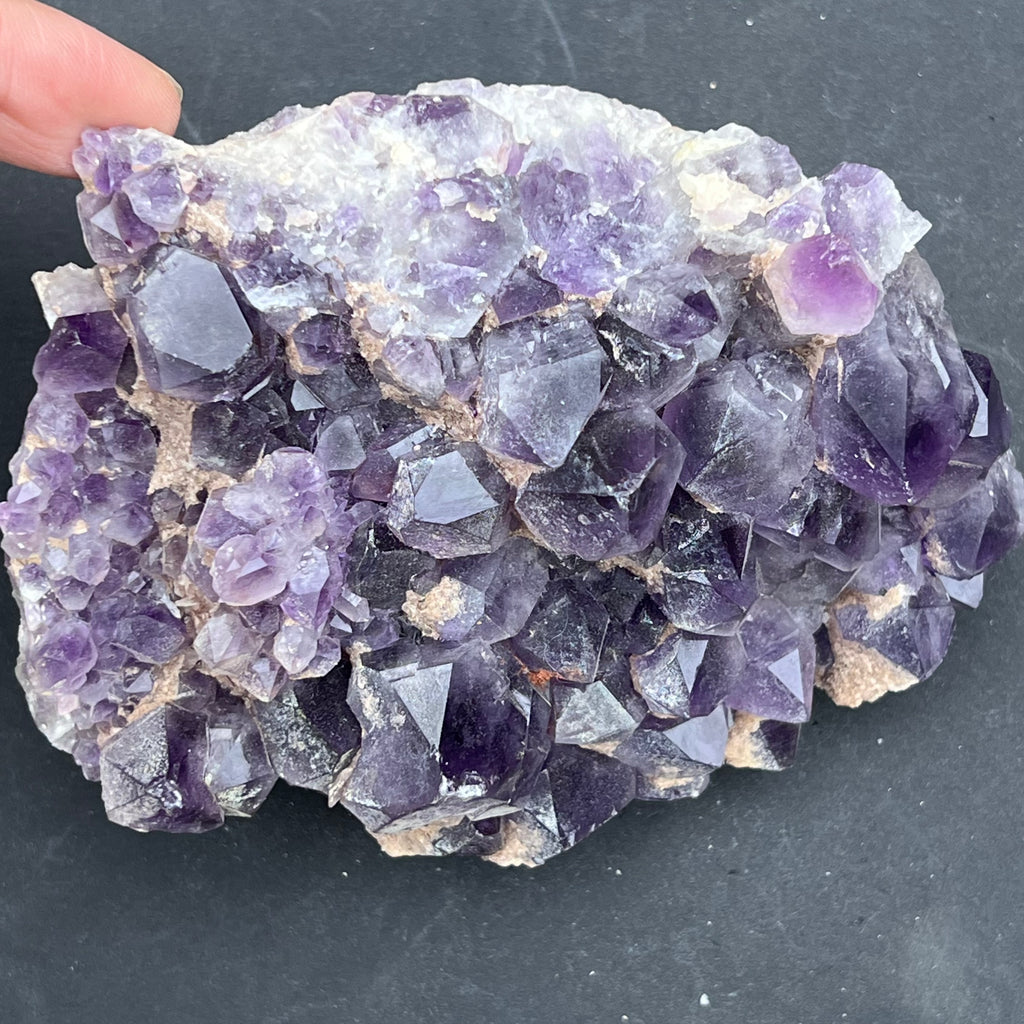 Cluster ametist crud Zambia model 1, druzy.ro, cristale 2
