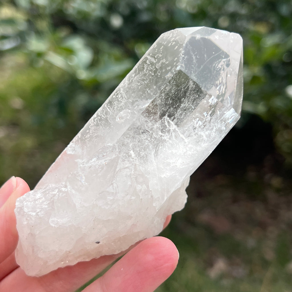 Varf cuart incolor natural, floare de mina L25, pietre semipretioase - druzy.ro 7 