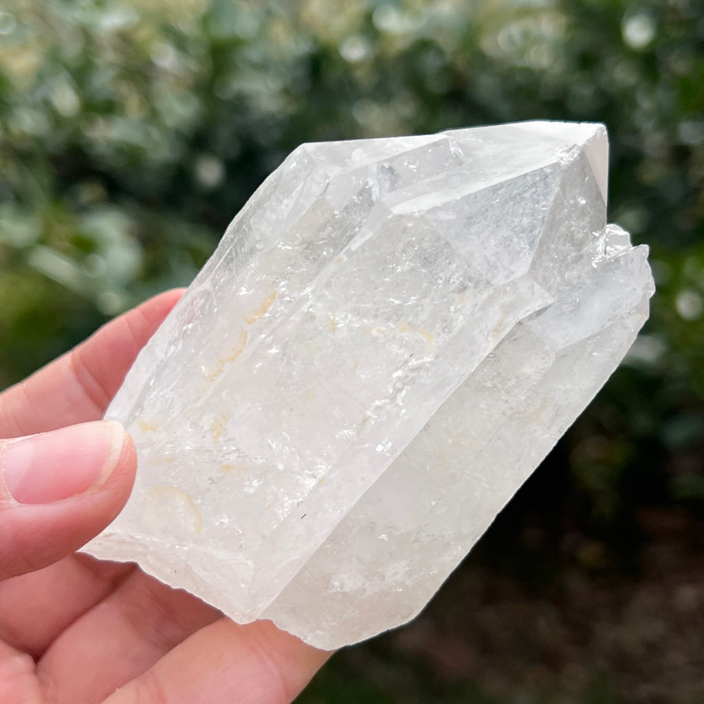 Varf cuart incolor natural, floare de mina L30, pietre semipretioase - druzy.ro 2 