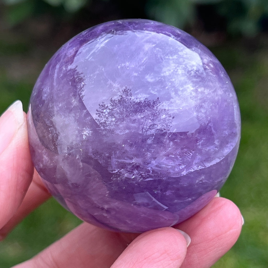 Sfera ametist AA din Brazilia model 3, pietre semipretioase - druzy.ro 6 