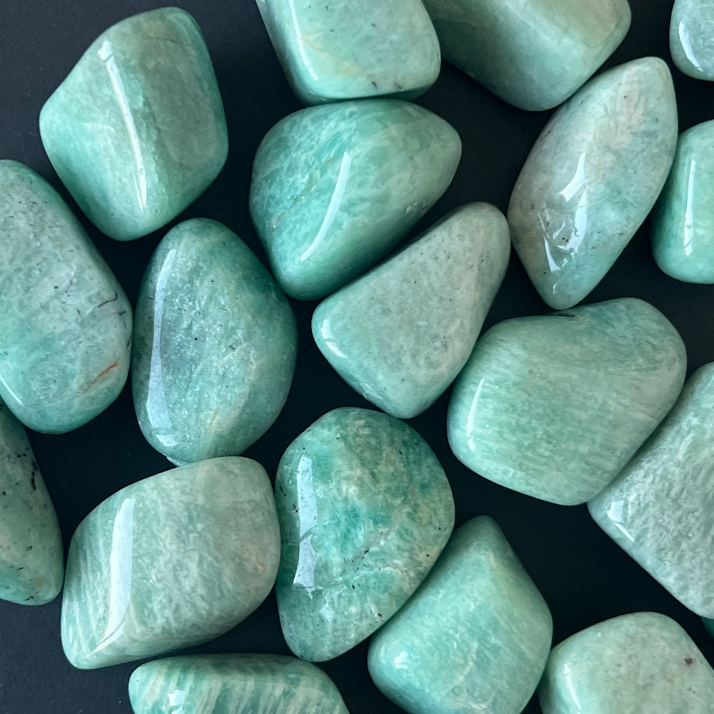 Amazonit piatra rulata mini, pietre semipretioase - druzy.ro 1 