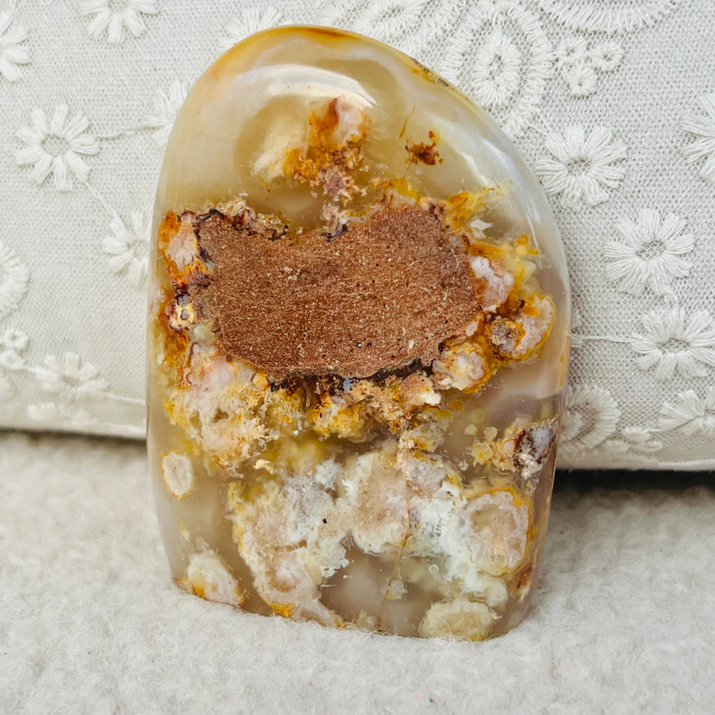 Agat coral floare din Madagascar model 3, druzy.ro, cristale 2
