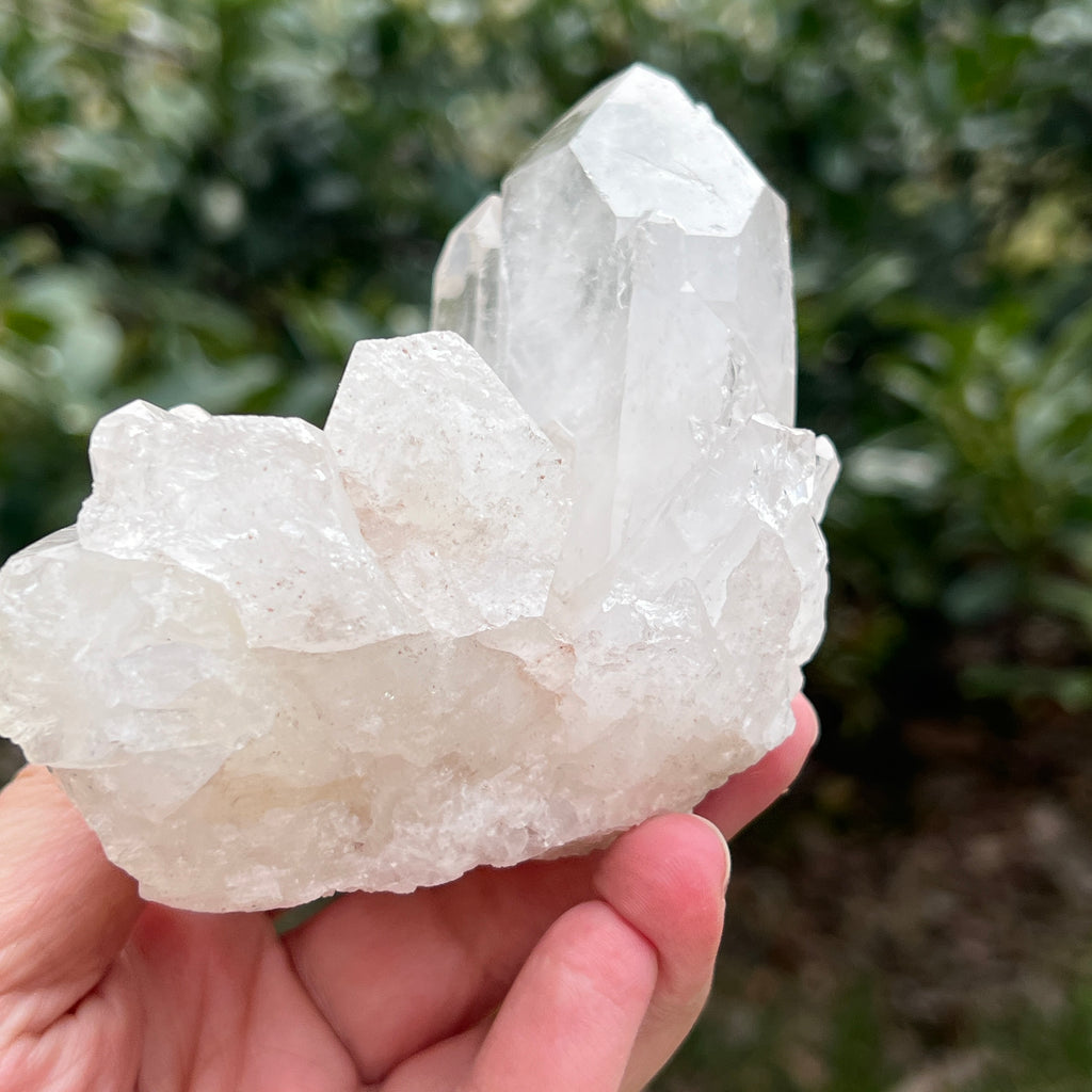 Varf cuart incolor natural, floare de mina L31, pietre semipretioase - druzy.ro 3 