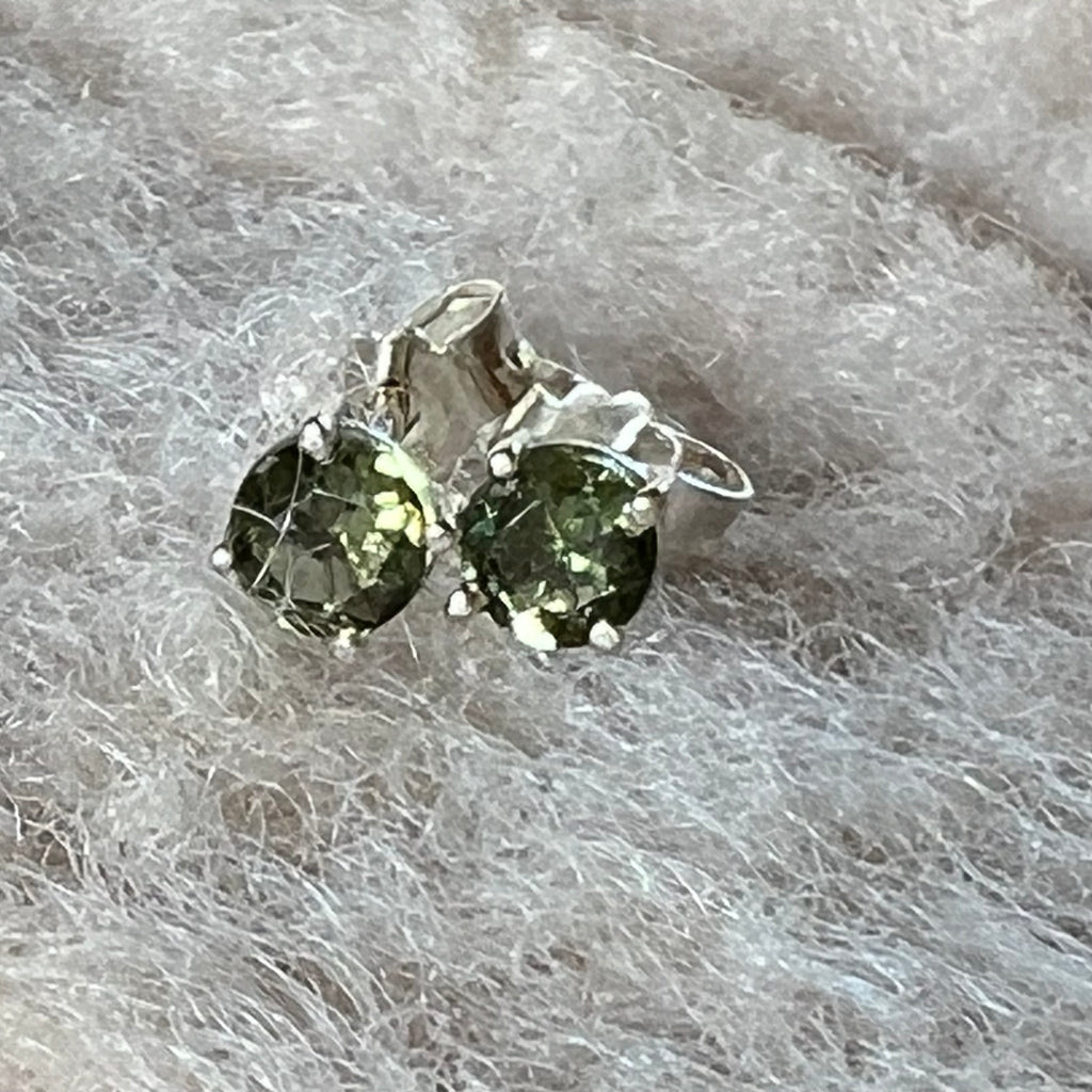 Cercei stud argint moldavit 0.4 cm, druzy.ro, pietre semipretioase 3