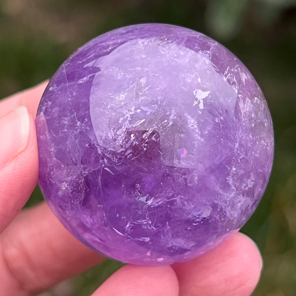 Sfera ametist AA din Brazilia model 10, pietre semipretioase - druzy.ro 12 