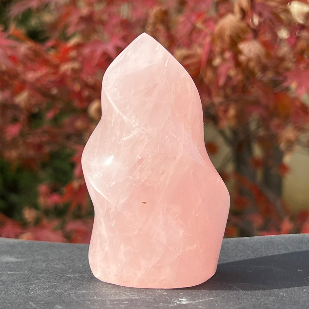 Flacara cuart roz model 2 din Madagascar, druzy.ro, cristale 3