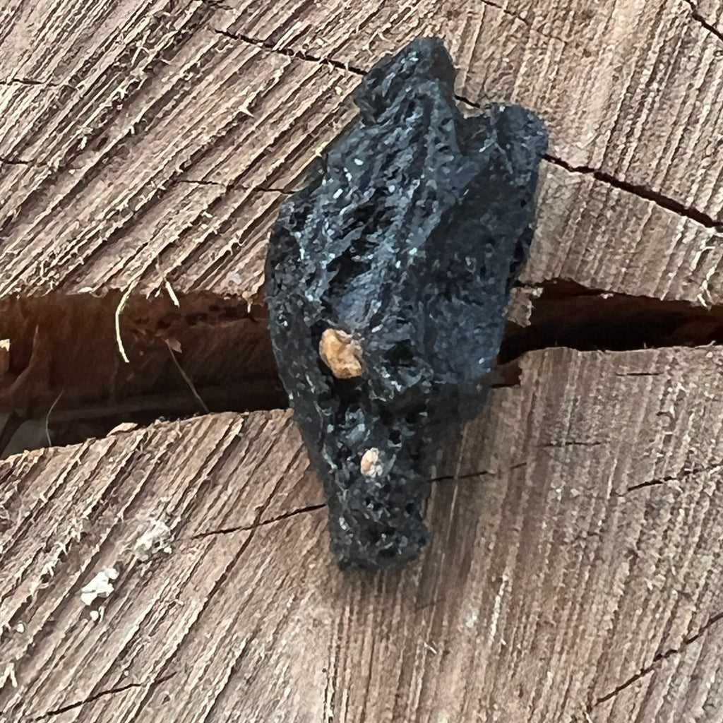 Tectita neagra, meteorit piatra bruta, tektit m4, pietre semipretioase - druzy.ro 1 