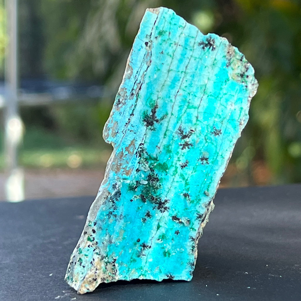 Piatra bruta crisocola cu malachit druzy din Congo model 4, druzy.ro, cristale 5