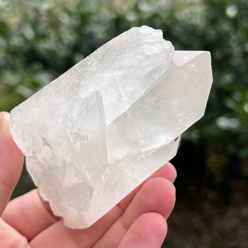 Varf cuart incolor natural, floare de mina L30, pietre semipretioase - druzy.ro 9 