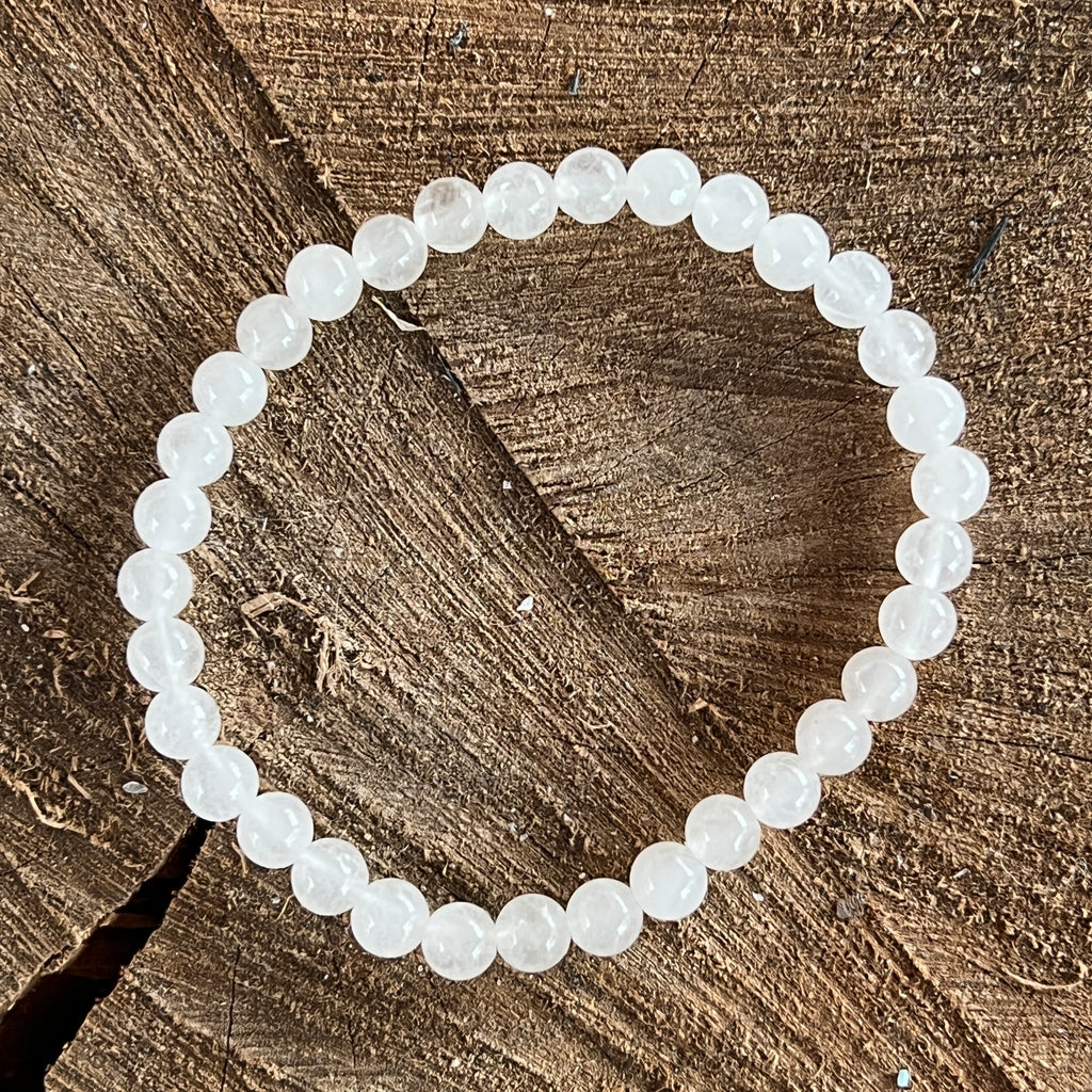 Bratara jad alb 6 mm, pietre semipretioase - druzy.ro 1 