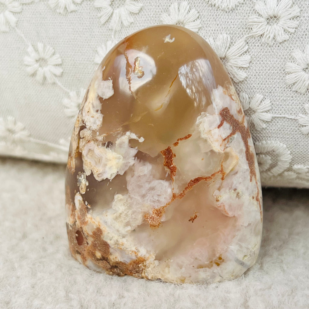 Agat coral floare din Madagascar model 1, druzy.ro, cristale 1