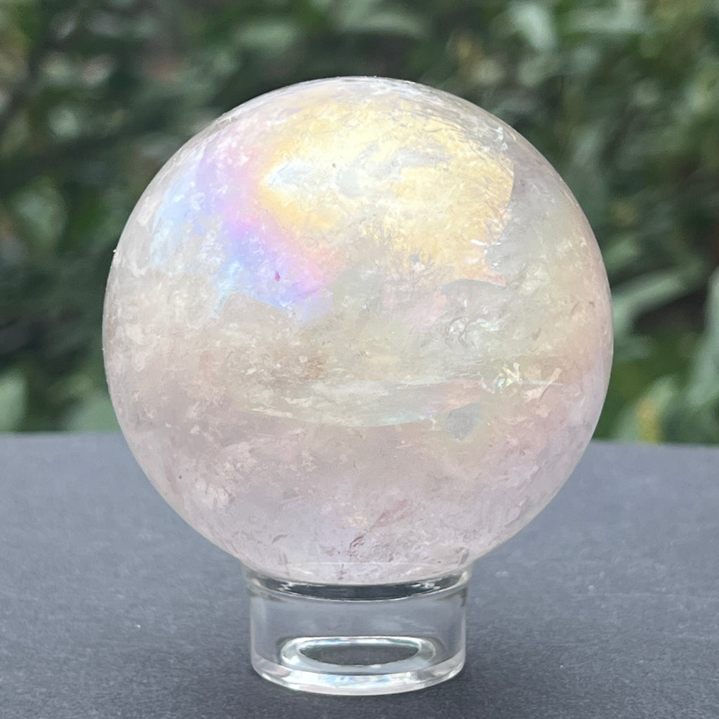 Sfera cuart roz aura model 1, pietre semipretioase - druzy.ro 3 
