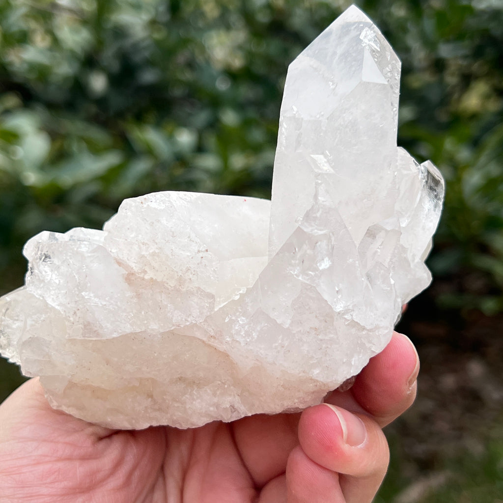 Varf cuart incolor natural, floare de mina L31, pietre semipretioase - druzy.ro 5 