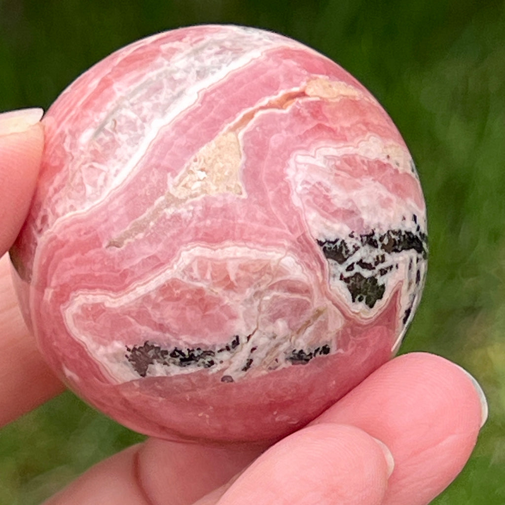 Sfera rodocrozit calitate AAA model 2, pietre semipretioase - druzy.ro 7 