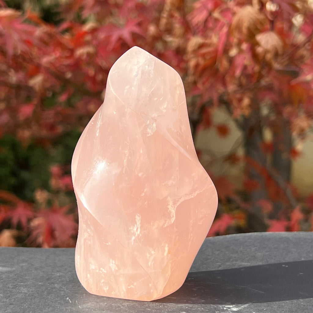Flacara cuart roz model 3 din Madagascar, druzy.ro, cristale 2