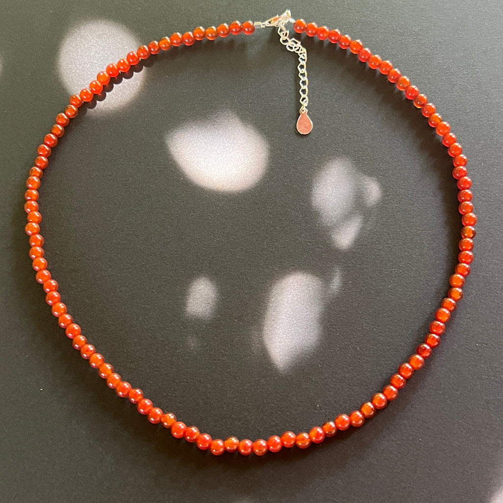 Colier carneol Ignite#58, pietre semipretioase - druzy.ro 1 