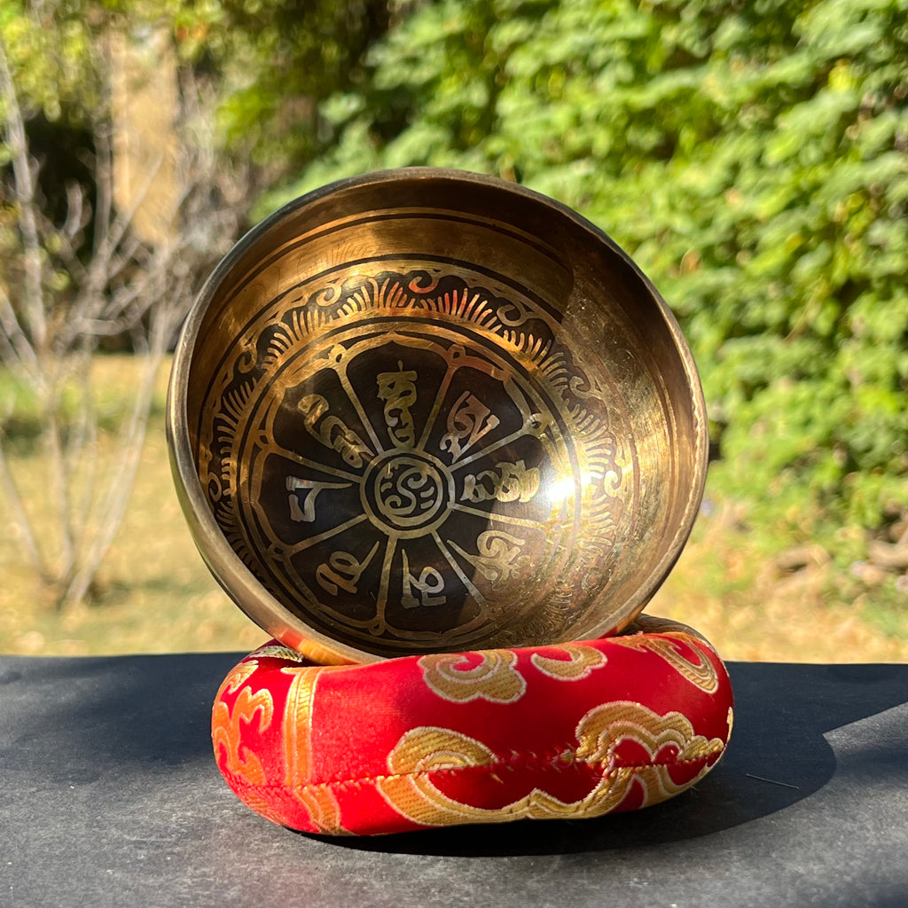Bol tibetan muzical deluxe 11 cm, gravat tibet, druzy.ro 2