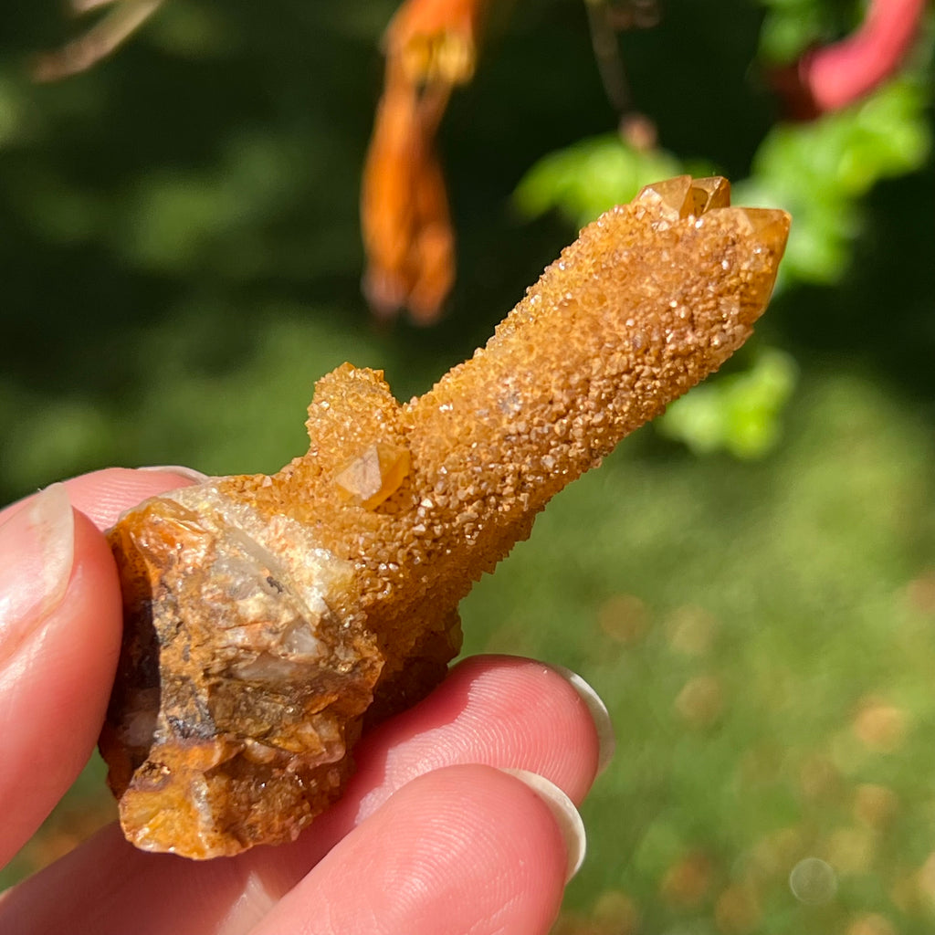 Cluster lemonit / cuart spirit solar Africa de Sud model 12, pietre semipretioase - druzy.ro 3