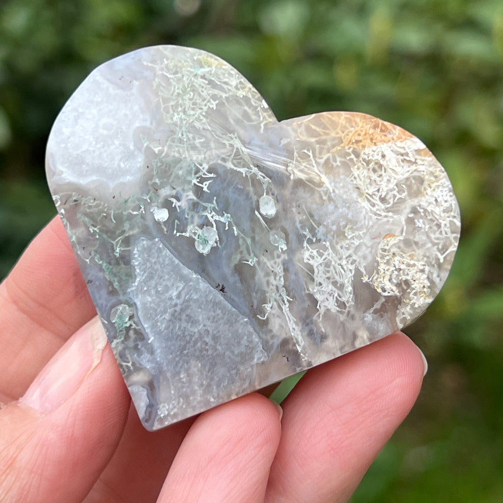 Inima agat muschi model 2, pietre semipretioase - druzy.ro 4 