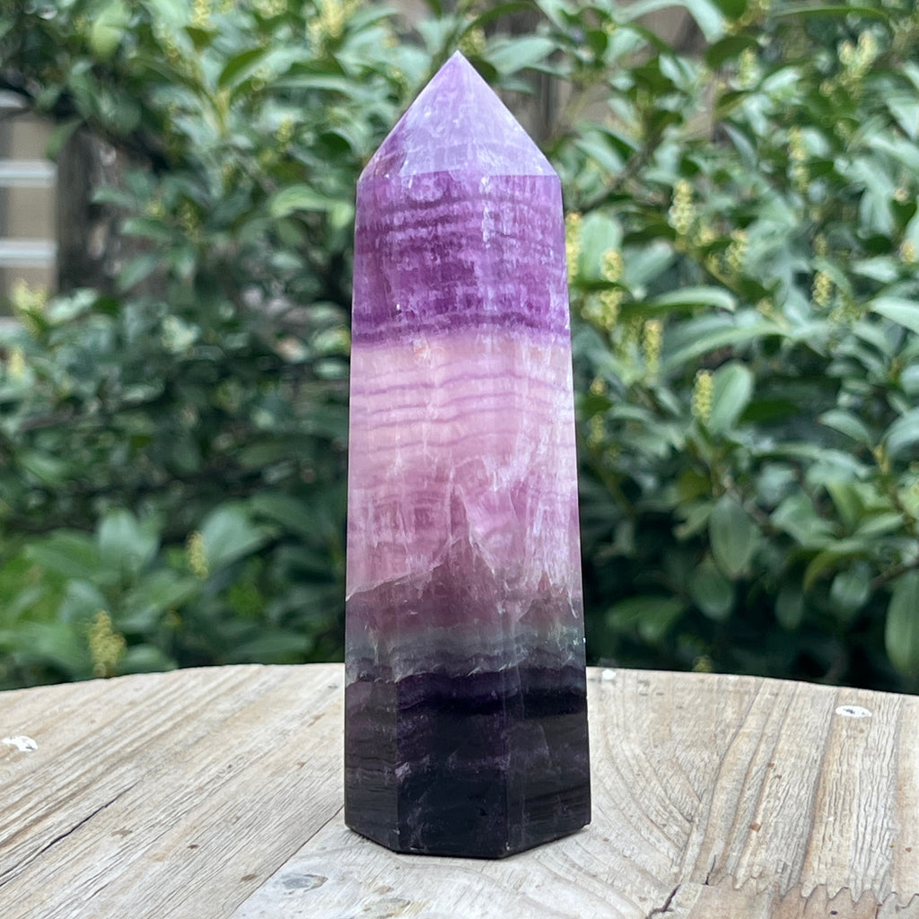 Obelisc fluorit curcubeu model XL1, pietre semipretioase - druzy.ro 1 
