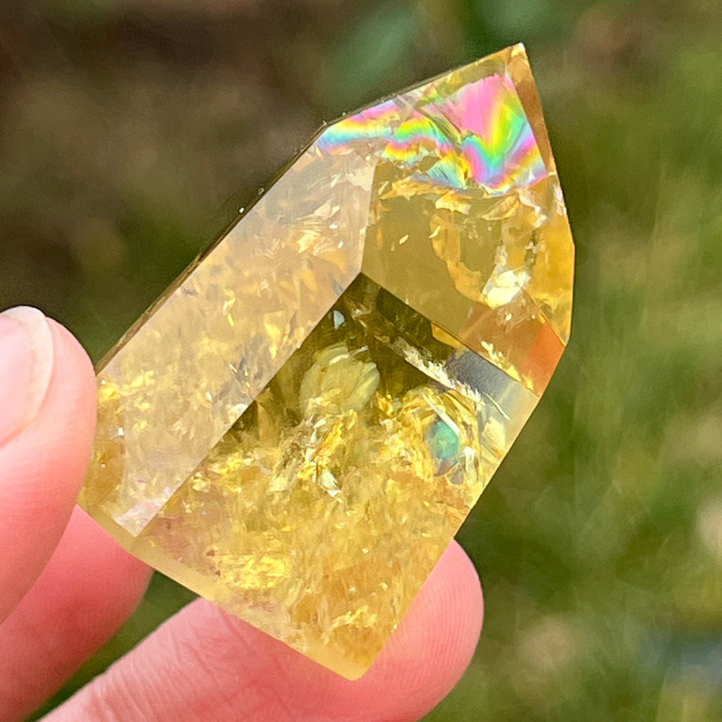 Obelisc citrin Brazilia calitate AAA model 11, pietre semipretioase - druzy.ro 1 