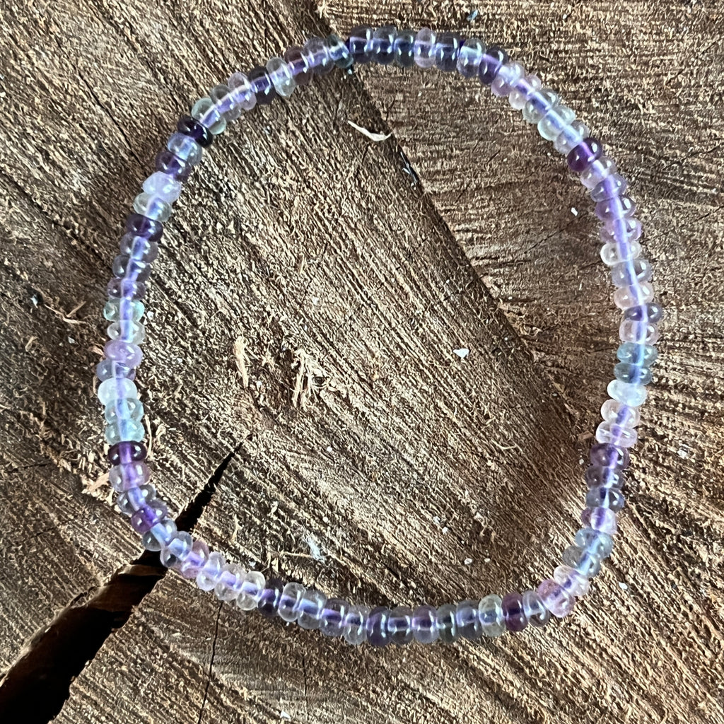 Bratara discuri 4mm fluorit, pietre semipretioase - druzy.ro 2 