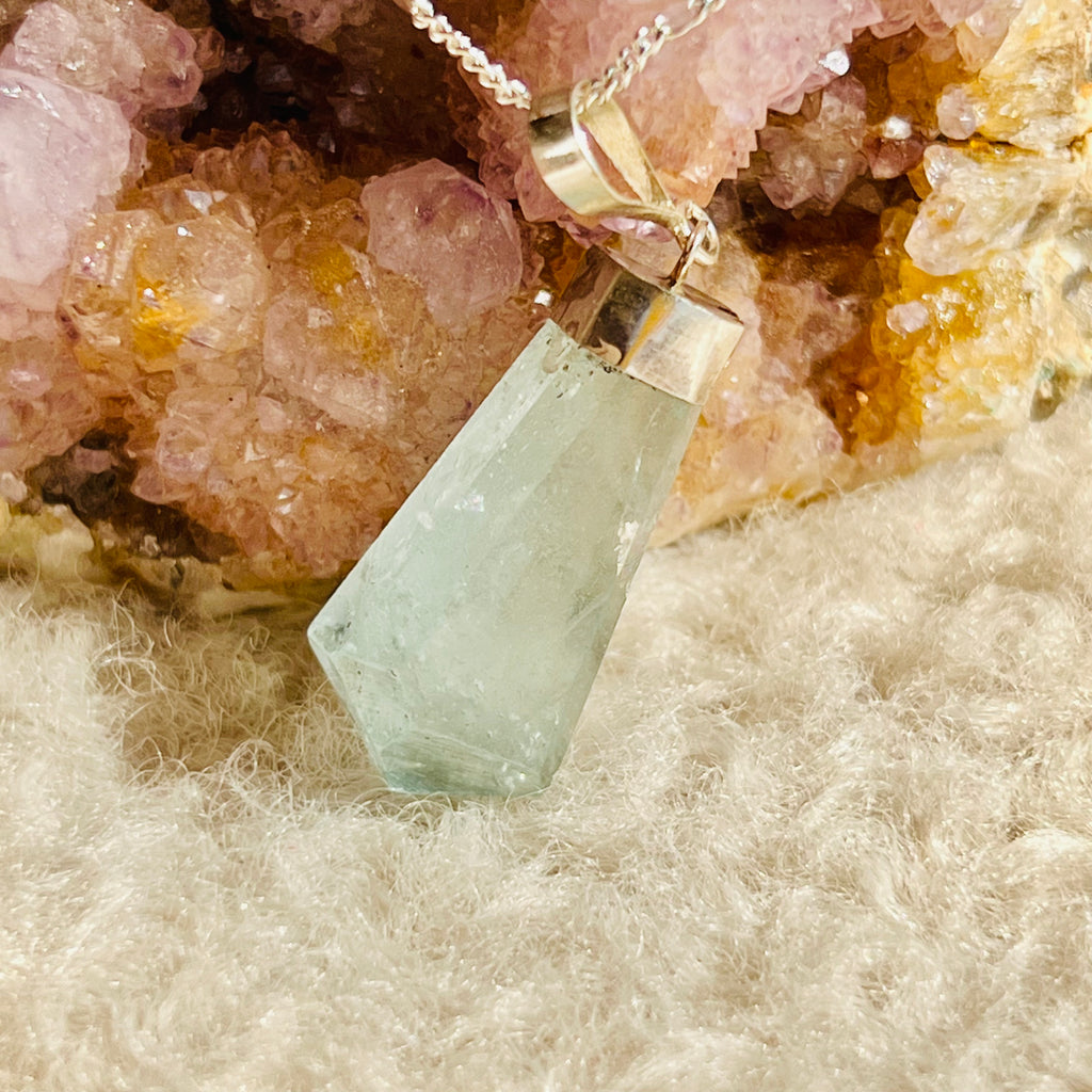 Pandantiv acvamarin argint model 9, druzy.ro, cristale 1