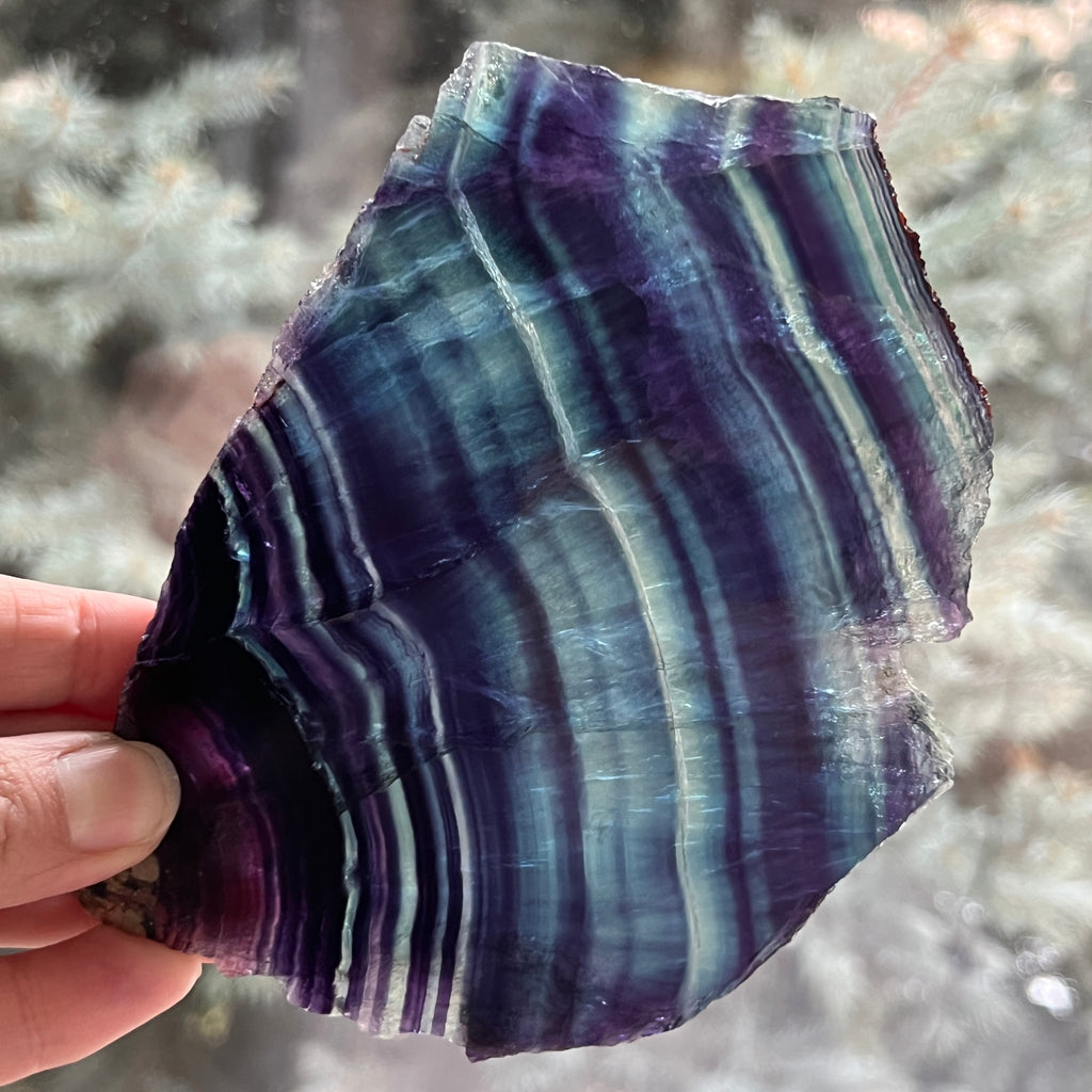 Felie fluorit din Provincia Zhejiang, China model 2, pietre semipretioase - druzy.ro 1 
