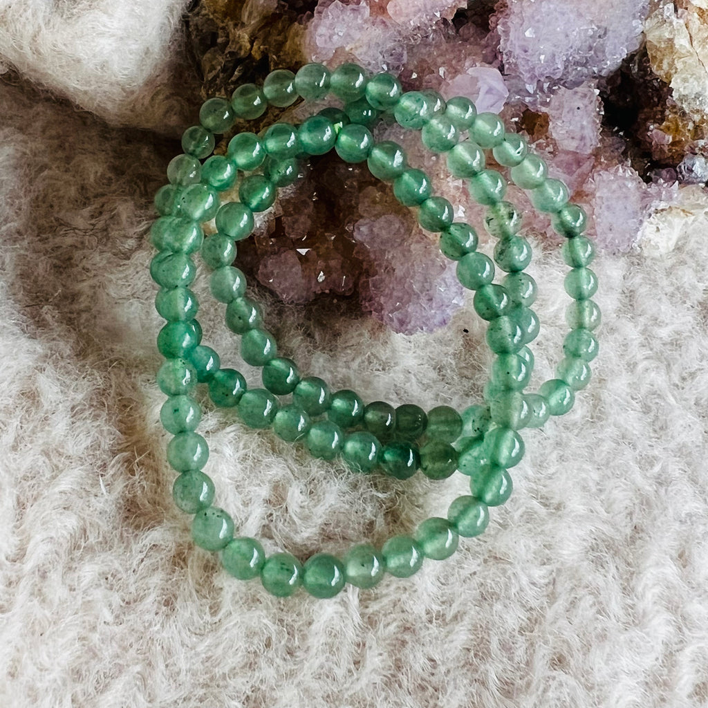 Bratara copii aventurin 4mm, druzy.ro, cristale 2