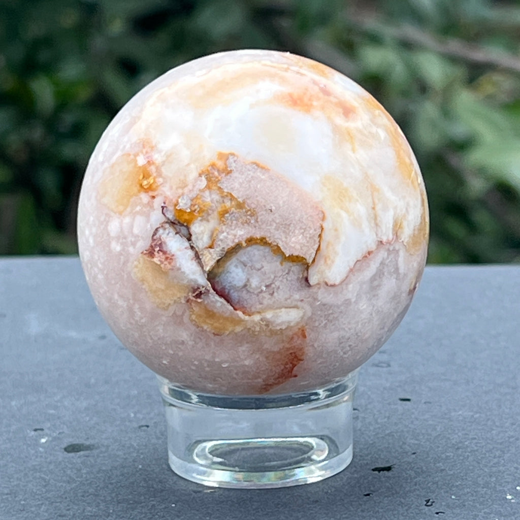 Sfera Agat coral floare din Madagascar model 2, pietre semipretioase - druzy.ro 4 