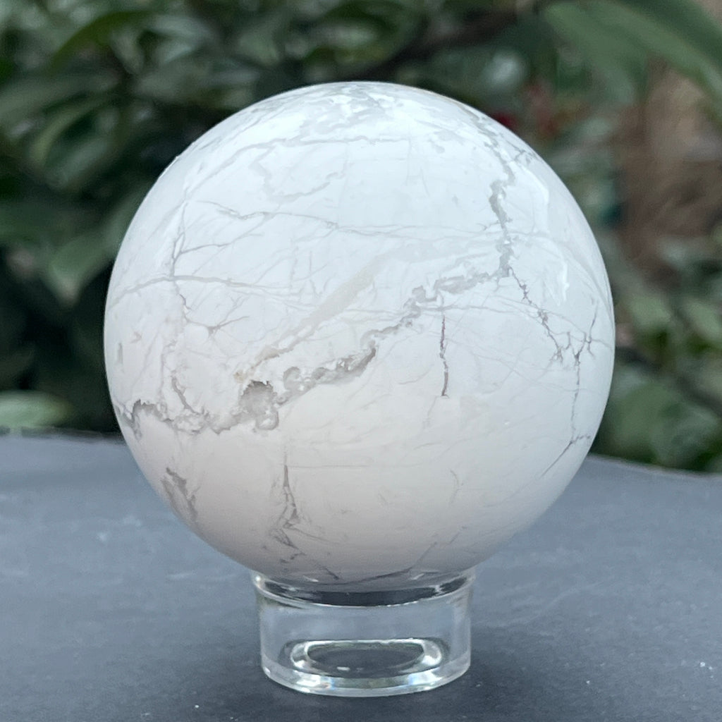 Sfera howlit alb model L1, pietre semipretioase - druzy.ro 5 