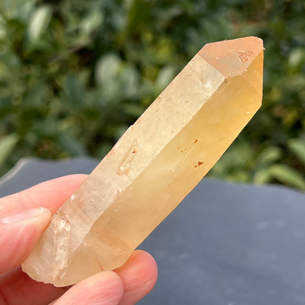 Varf citrin mina Luena, Congo model 7, pietre semipretioase - druzy.ro 1 