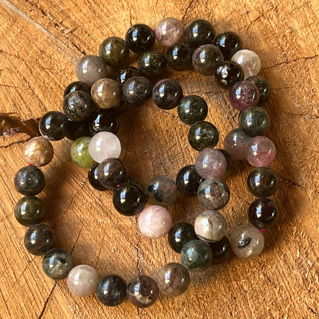 Bratara mix turmalina 10 mm, pietre semipretioase - druzy.ro 2 