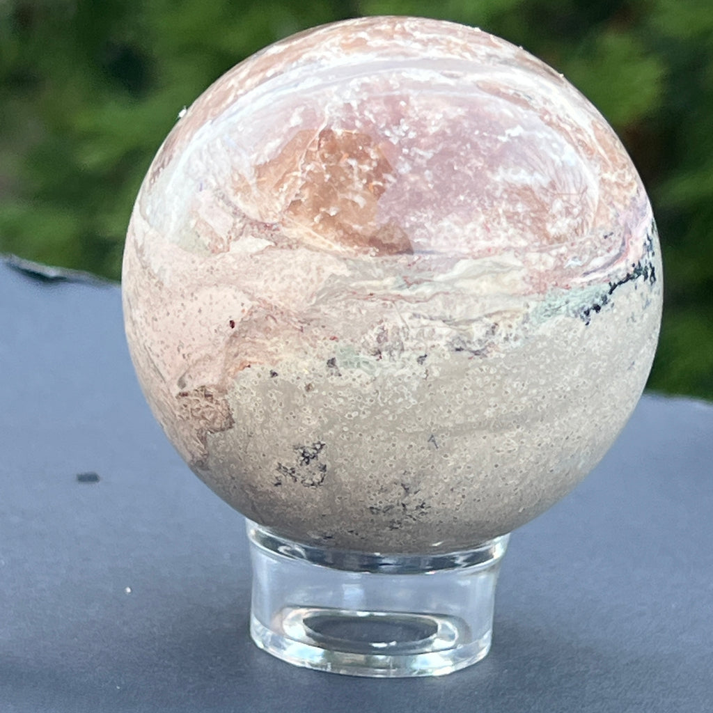 Sfera jasp cirese "Cherry" model 1, pietre semipretioase - druzy.ro 5 