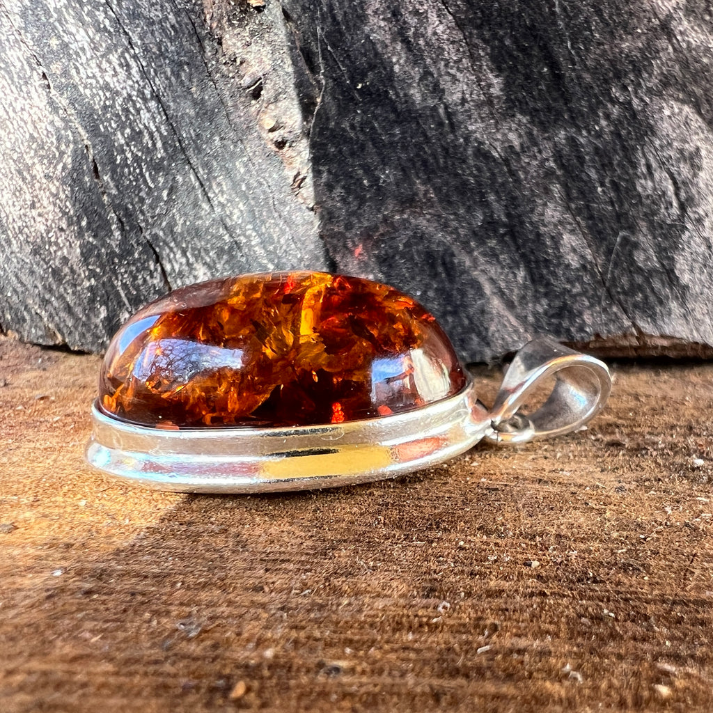 Pandantiv argint cu chihlimbar Amber2, pietre semipretioase - druzy.ro 5 