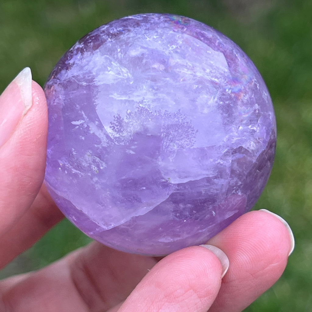 Sfera ametist AA din Brazilia model 12, pietre semipretioase - druzy.ro 6 