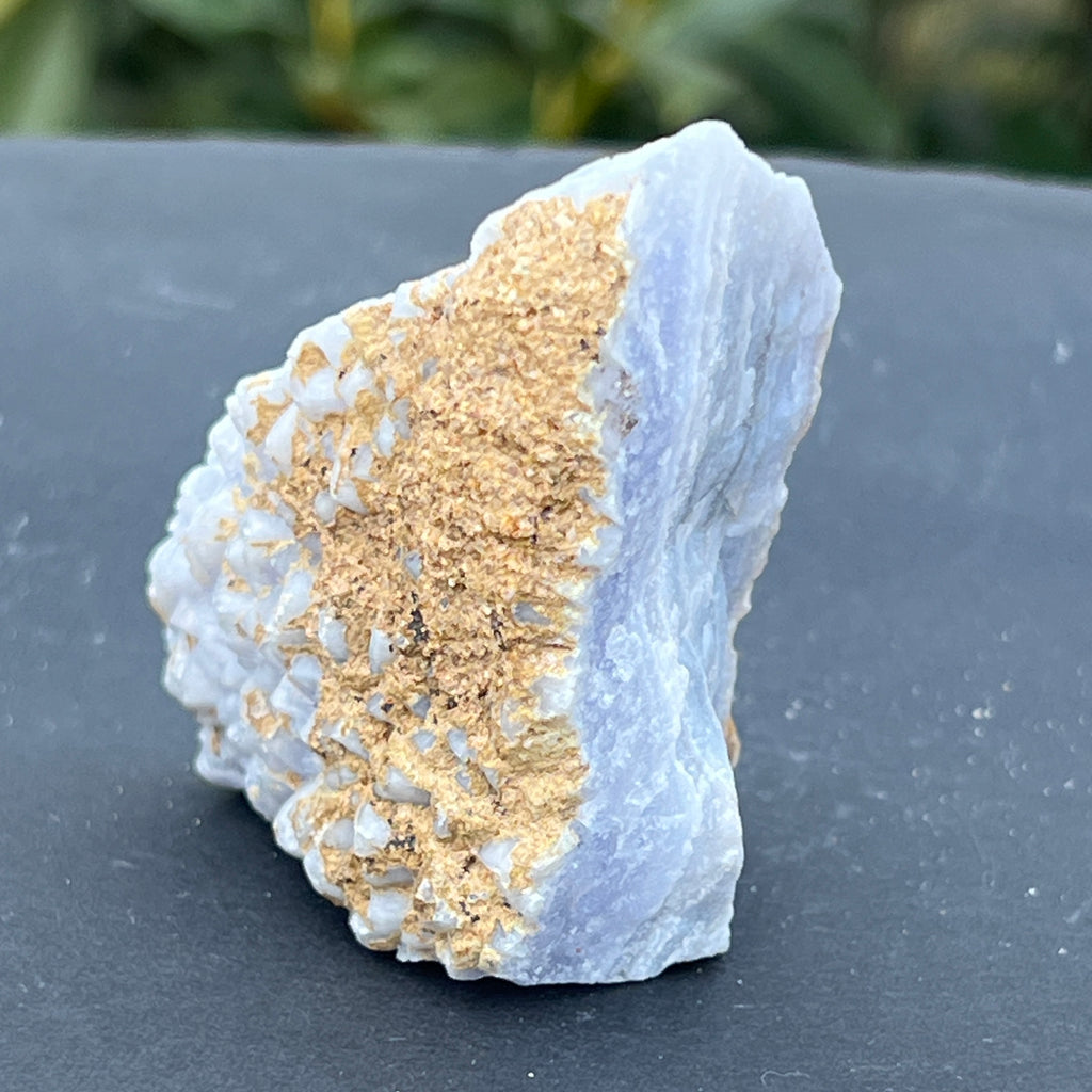 Calcedonie albastra /blue lace/ agat albastru piatra bruta m20, pietre semipretioase - druzy.ro 2 