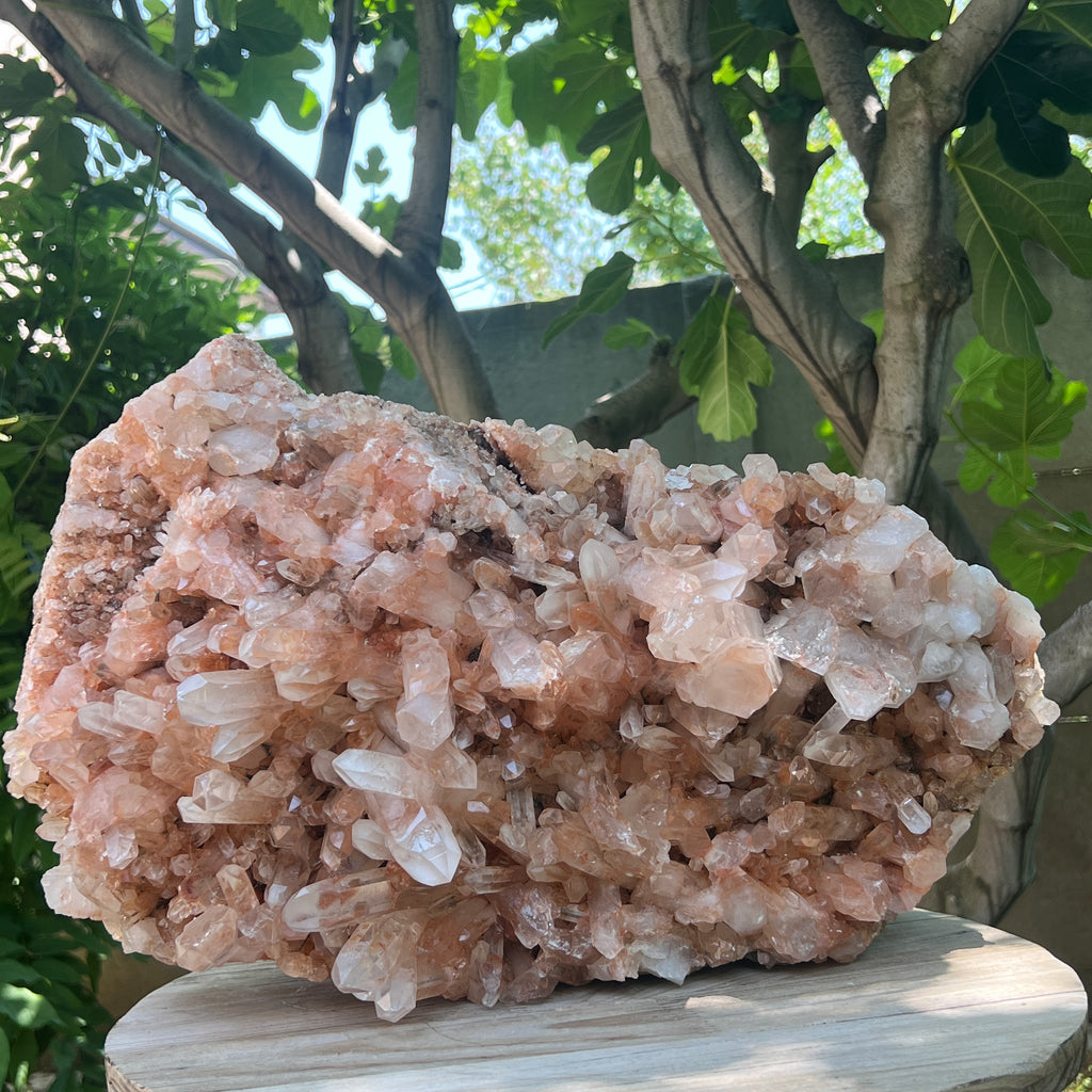 Cluster cuart rosu hematoid | Model XL4, pietre semipretioase - druzy.ro 2 