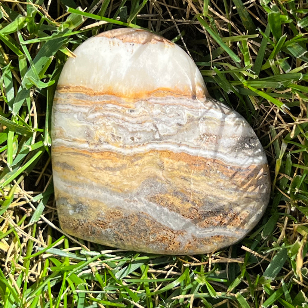 Inima jasp albina model 6, druzy.ro, cristale 1