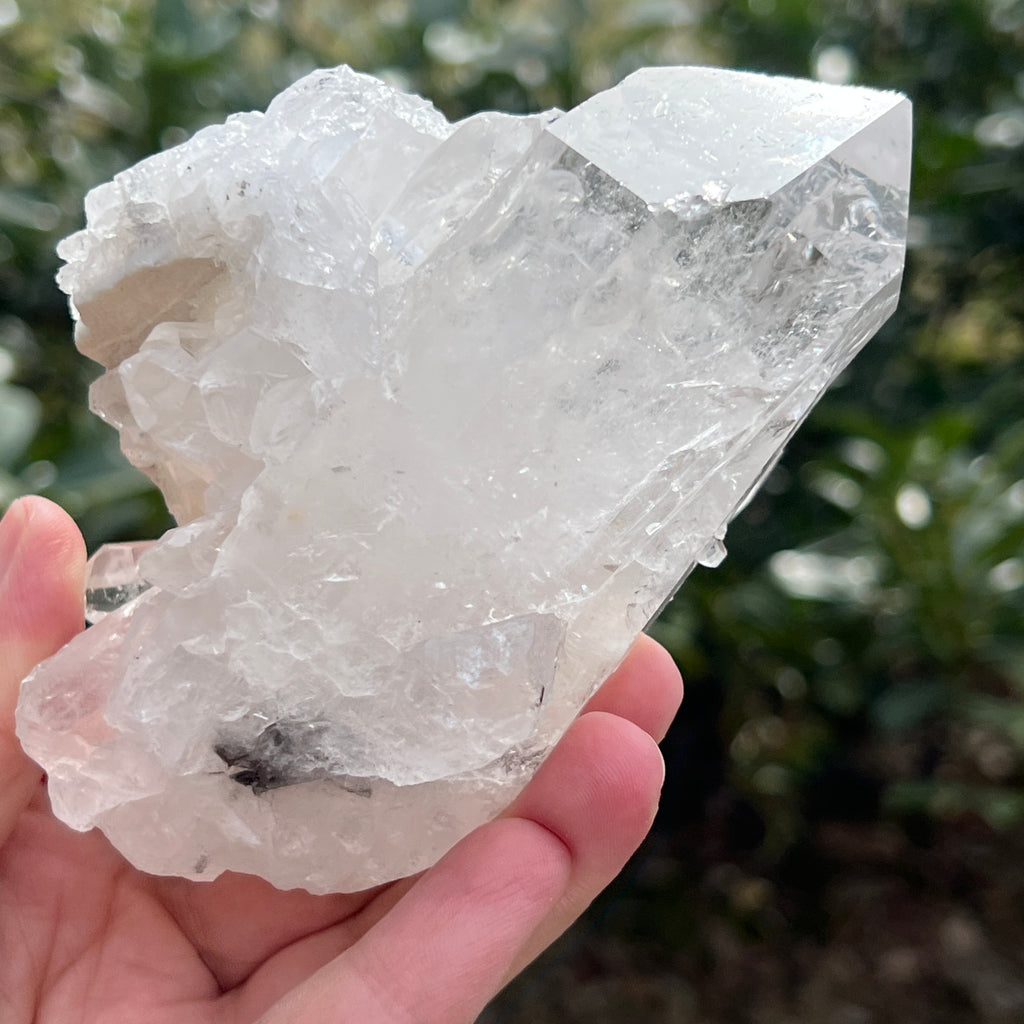 Varf cuart incolor natural, floare de mina L21, pietre semipretioase - druzy.ro 9 