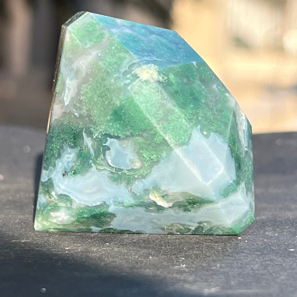 Agat muschi / moss diamant model 1, druzy.ro, cristale 2