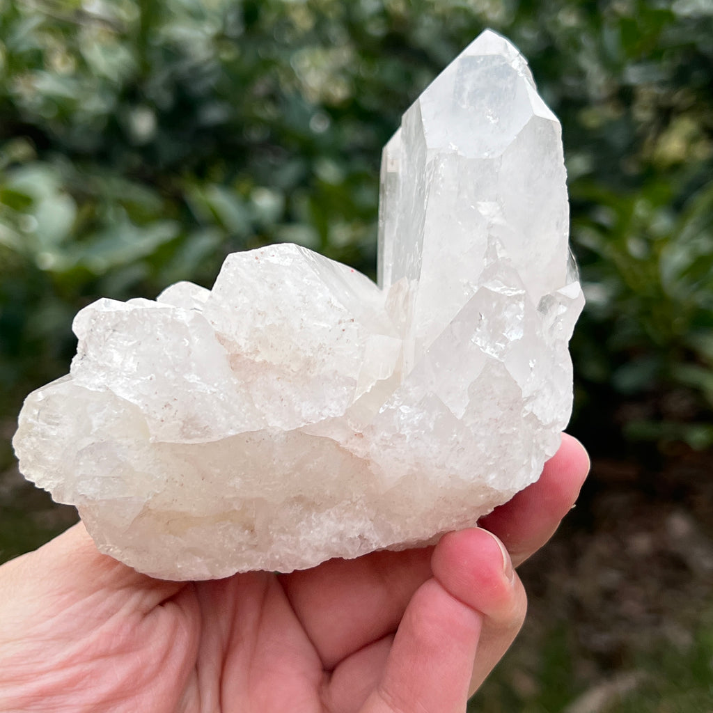 Varf cuart incolor natural, floare de mina L31, pietre semipretioase - druzy.ro 6 