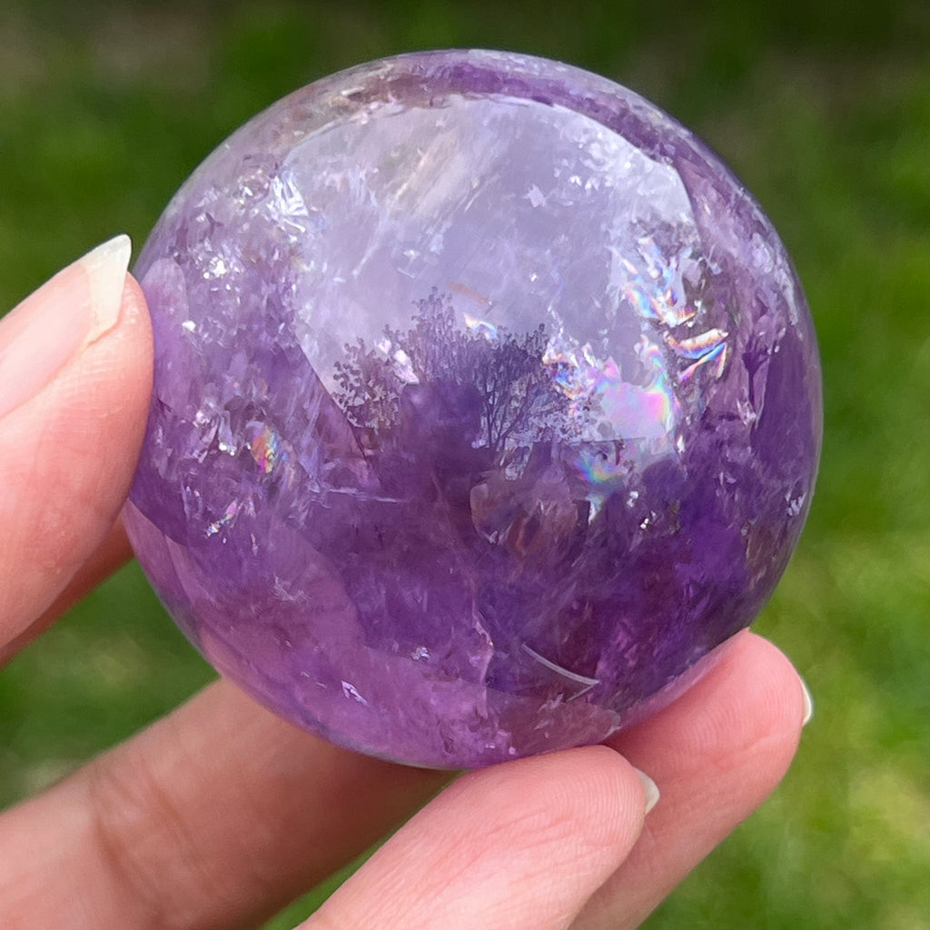 Sfera ametist AA din Brazilia model 7, pietre semipretioase - druzy.ro 4 
