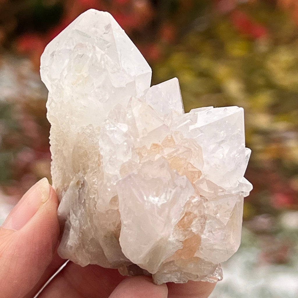 Cluster cuart cactus / cuart spirit ametist liliac model 5A, druzy.ro, cristale 3
