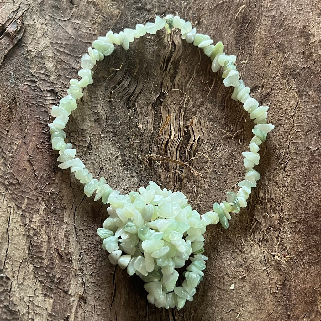 Colier lung chipsuri serpentin, druzy.ro, pietre semipretioase 4