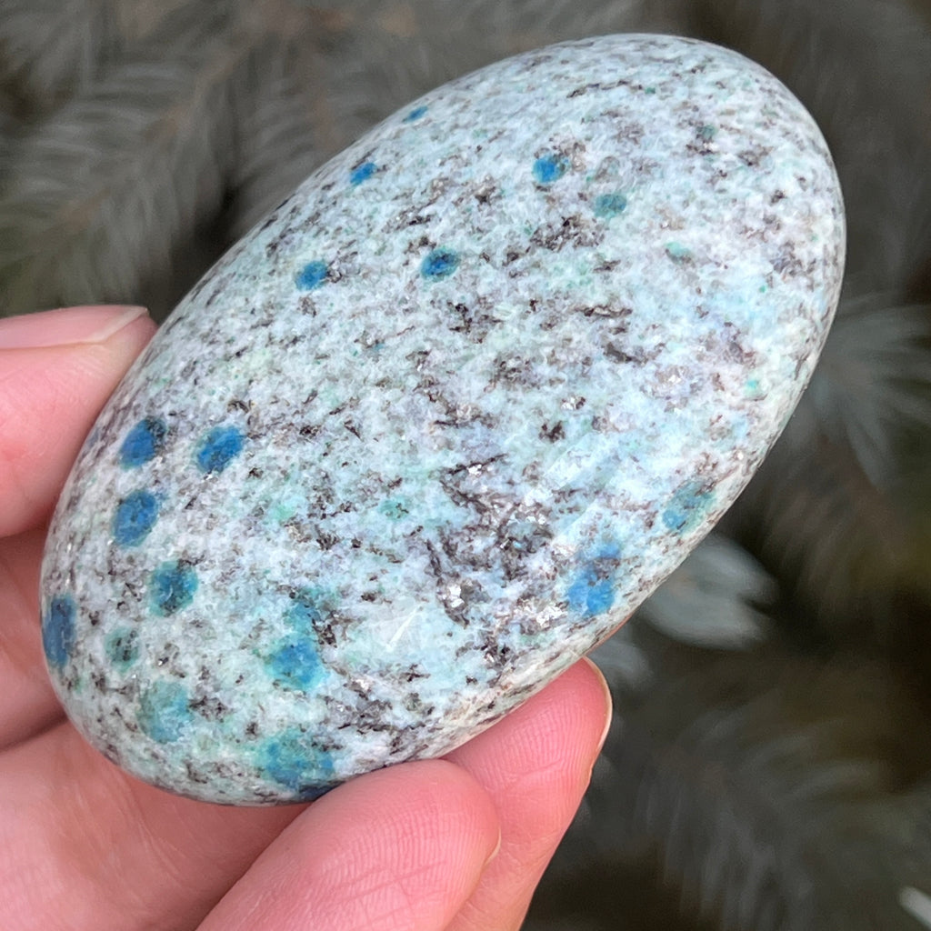 Palmstone K2 Granit cu azurit model 9, pietre semipretioase - druzy.ro 2 