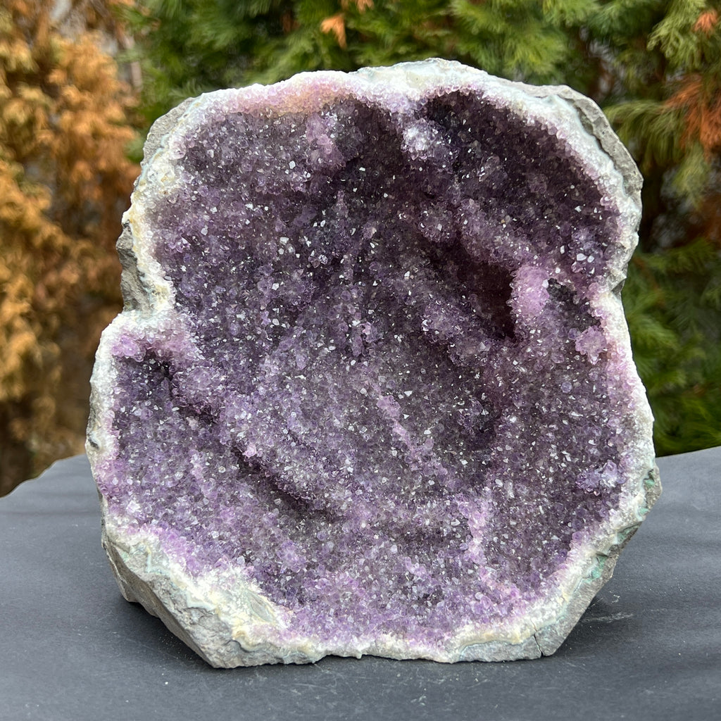 Geoda ametist Uruguay model 43, pietre semipretioase - druzy.ro 1 