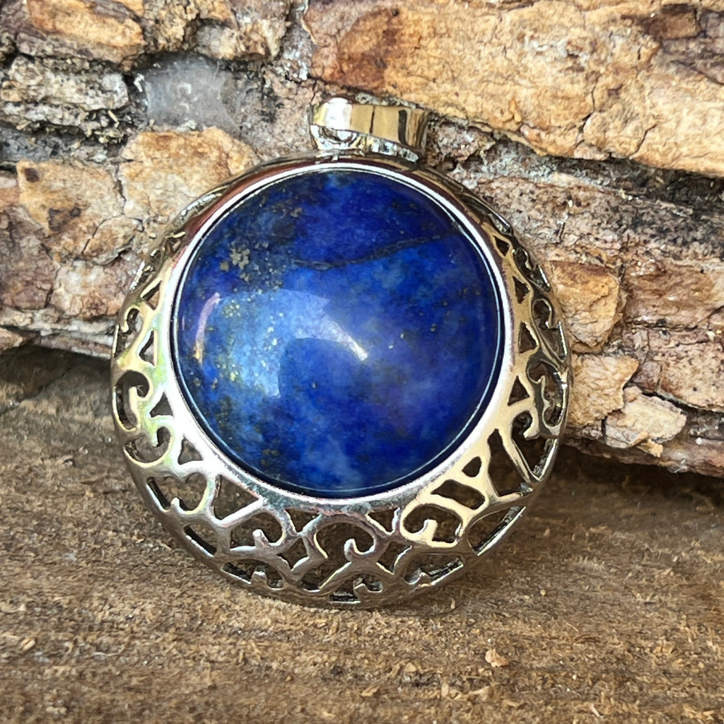 Pandantiv lapis lazuli Antique m1, pietre semipretioase - druzy.ro 2 