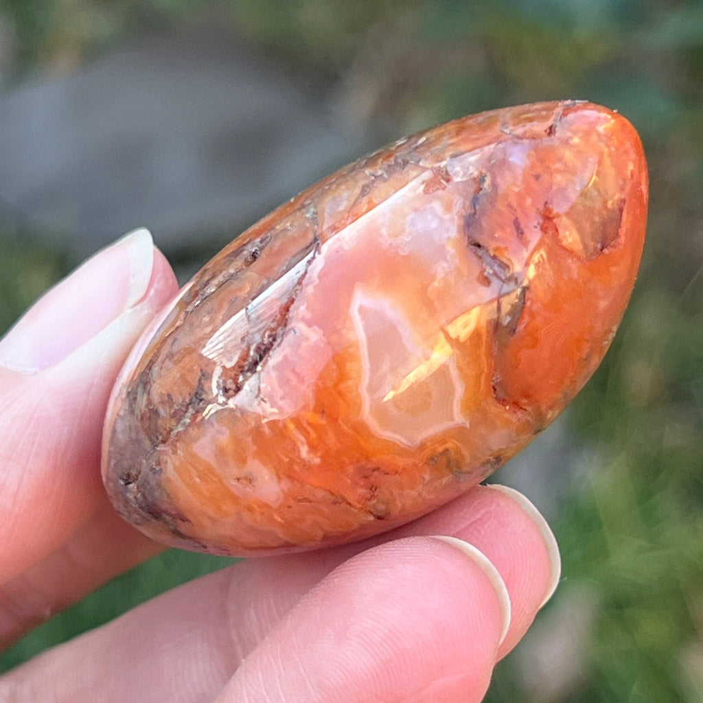Palmstone carneol model 9A, pietre semipretioase - druzy.ro 7 
