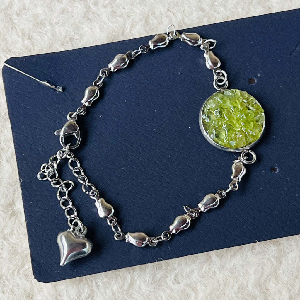 Bratara peridot Essence, pietre semipretioase, DRUZY.RO 2